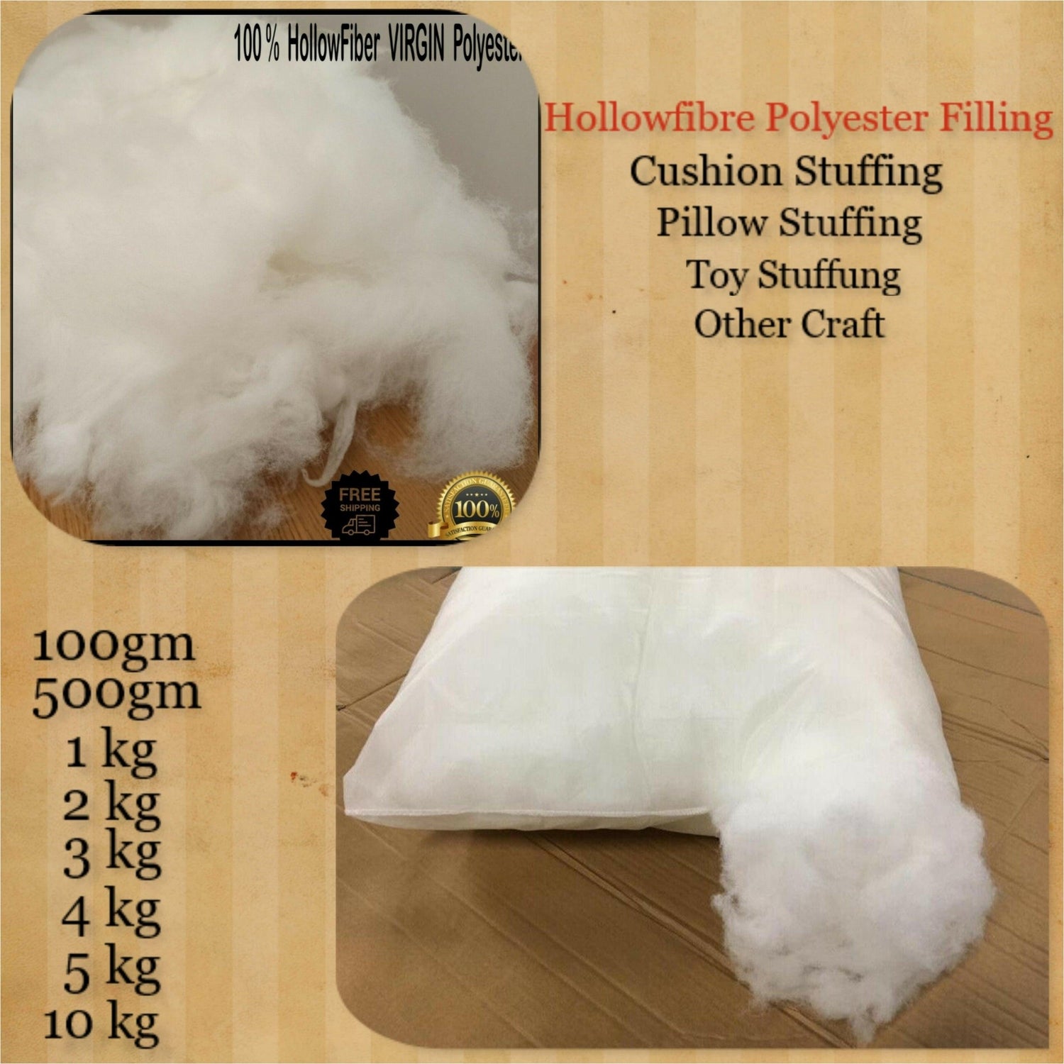 Hollow Fibre Polyester Filling - Arlinens