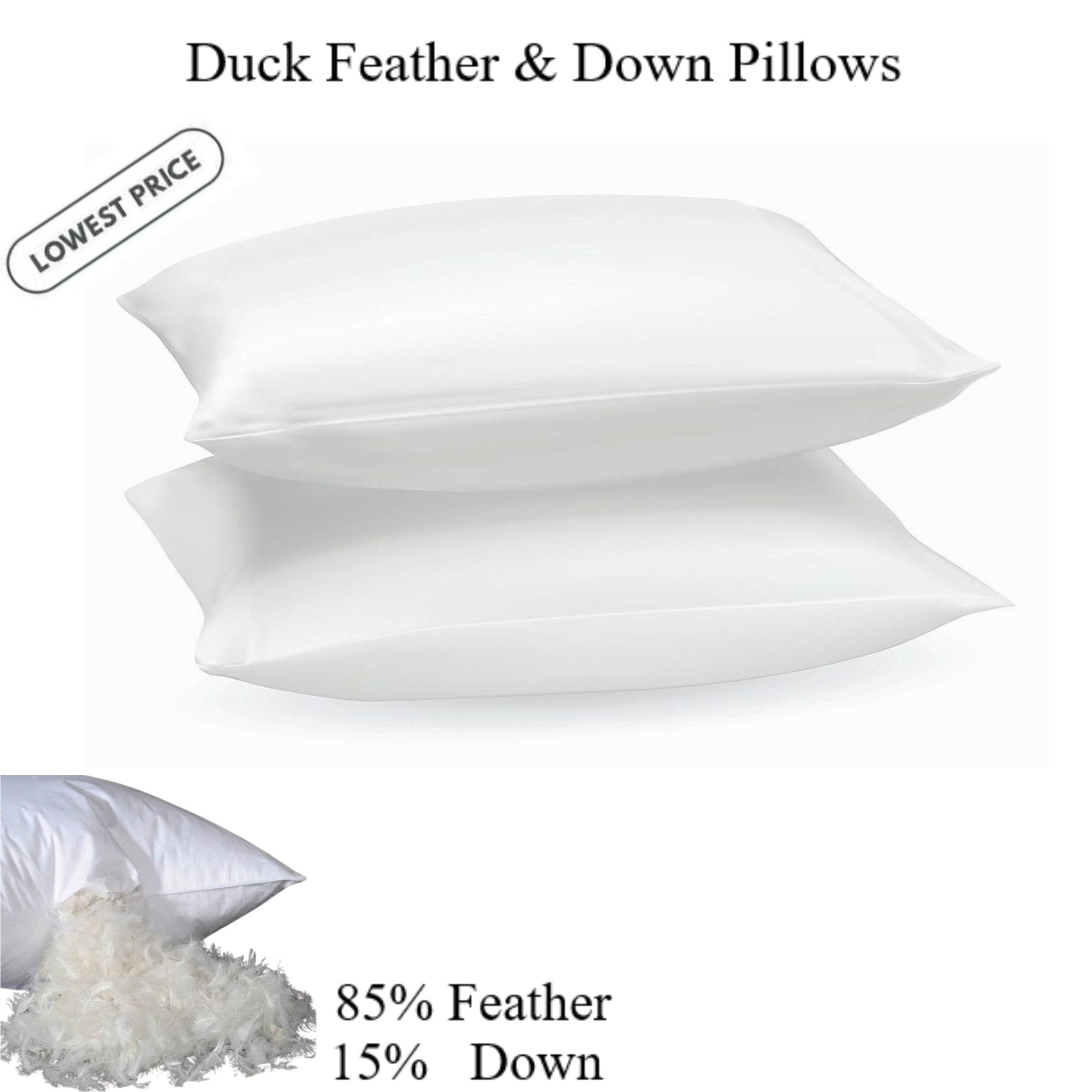 duck feather pillows Down Pillows Extra Filled Pillow Extra Filled Arlinens