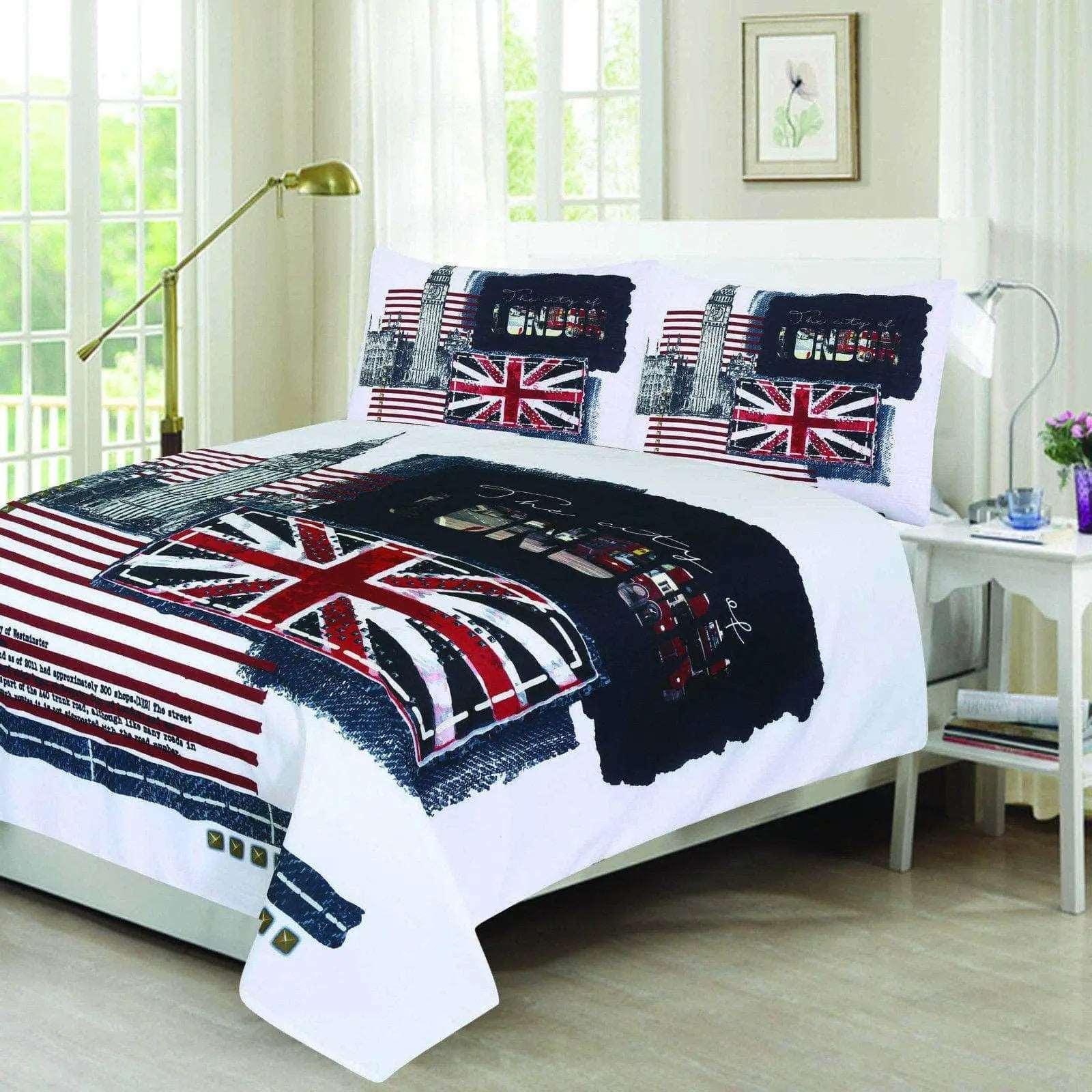 New Design Hotel Quality Printed Bedding Set Duvet Quilt Cover with Pillowcases. - Arlinens