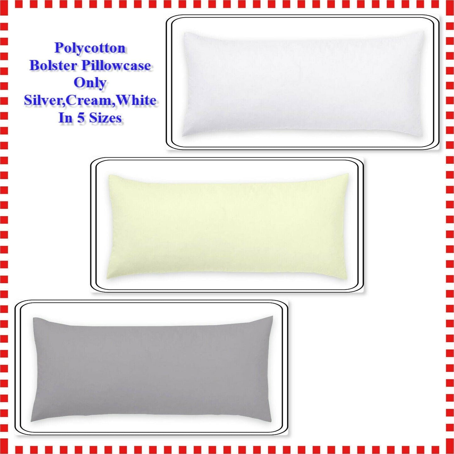 Orthopedic Bolster Pillowcase Nursing/Pregnancy Long Pillowcases in Three Colors - Arlinens