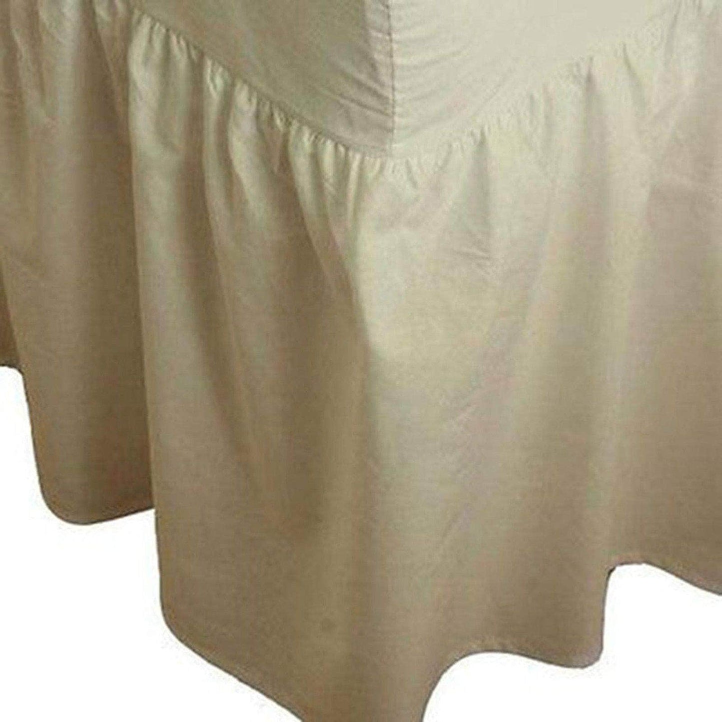 Plain Dyed Fitted Valance Sheet Poly Cotton Bed Sheet In All Sizes - Arlinens