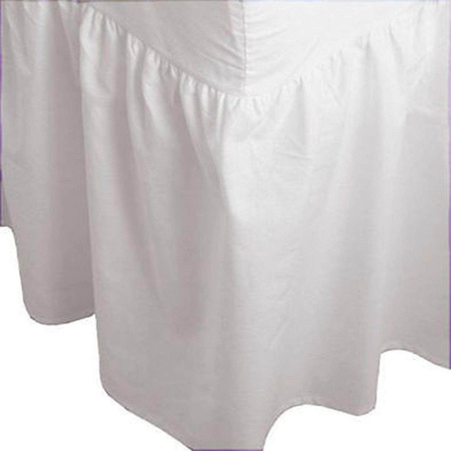 Plain Dyed Fitted Valance Sheet Poly Cotton Bed Sheet In All Sizes - Arlinens