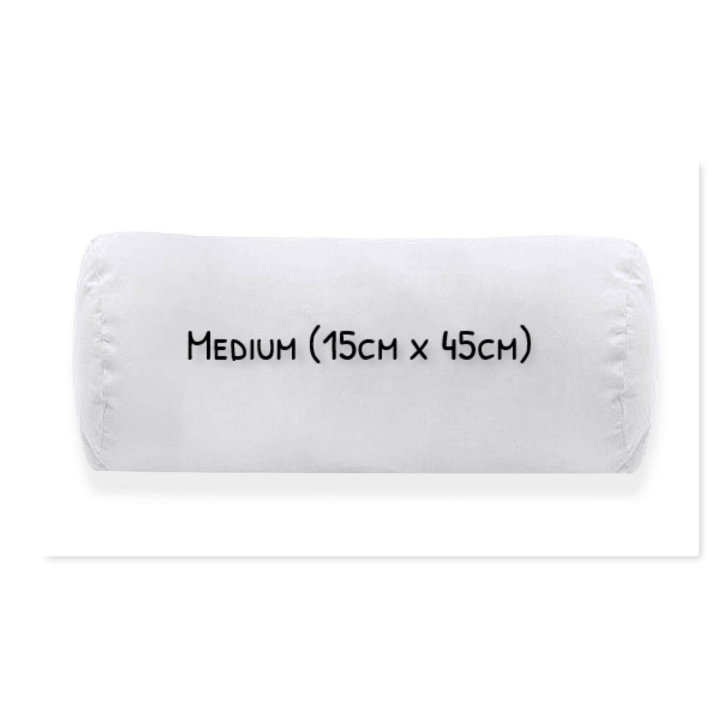 Round Shaped Bolster Pillow White Cushion Long Body Support Orthopaedic Pillow - Arlinens